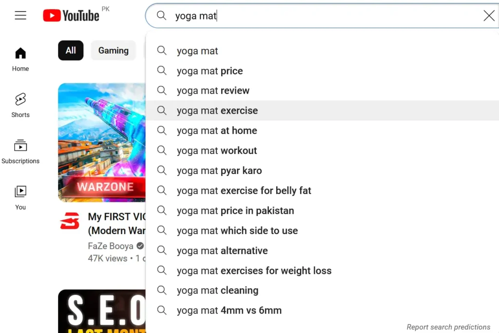 Youtube Search